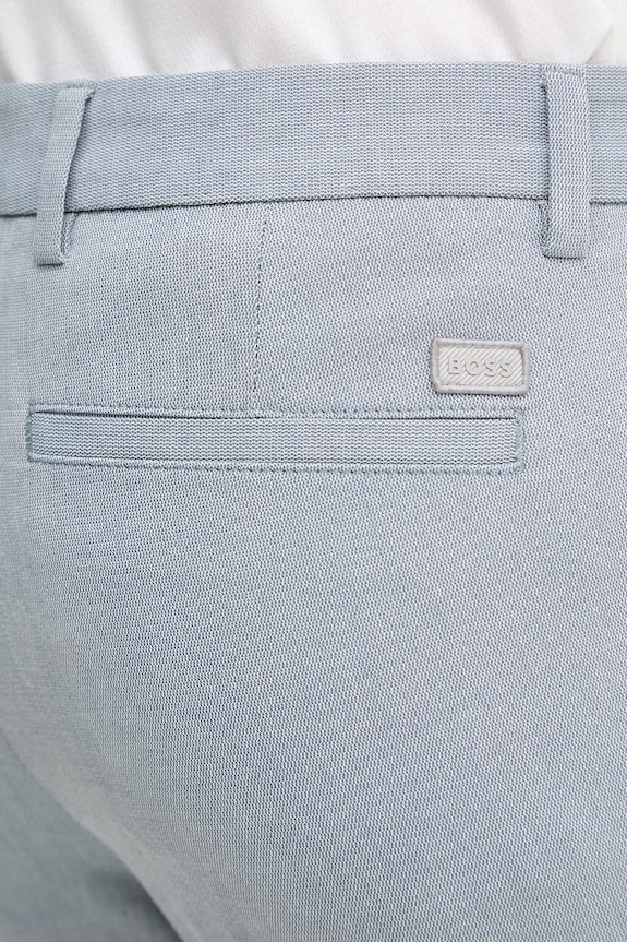 BOSS spodnie slim fit męskie z bawełną H-Kaiton1 niebieski 50553813