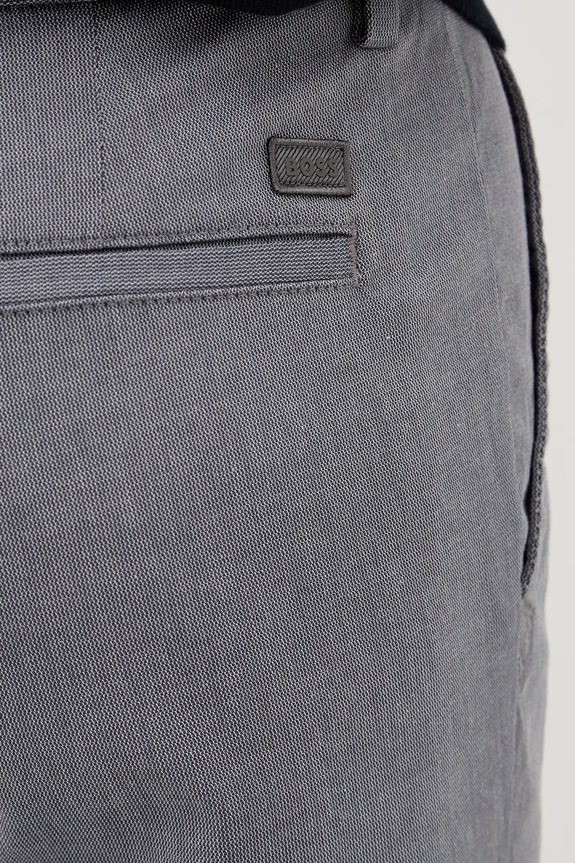 BOSS spodnie slim fit męskie z bawełną H-Kaiton1 szary 50553813