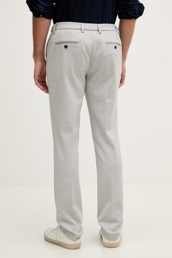 Oblečenie Tommy Hilfiger oblekové nohavice pánske MW0MW41787 sivá