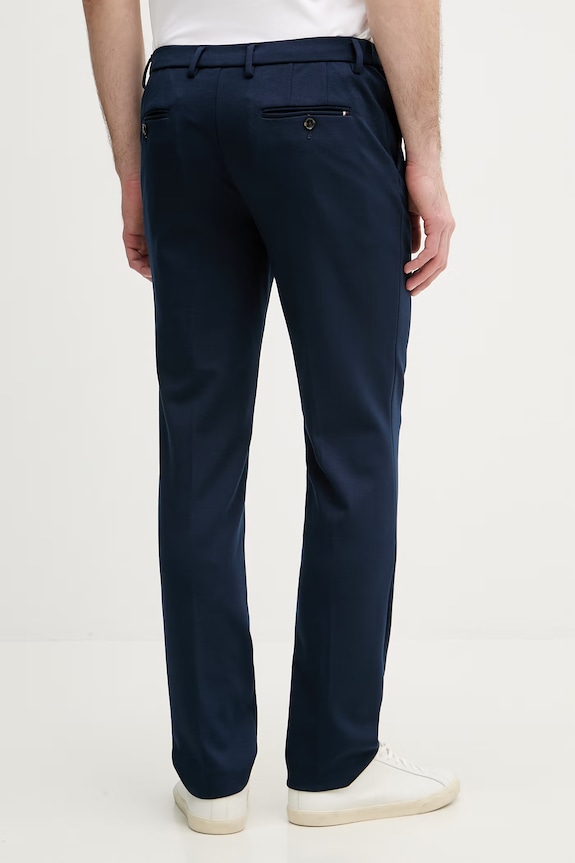 Oblečenie Tommy Hilfiger oblekové nohavice pánske MW0MW41787 tmavomodrá