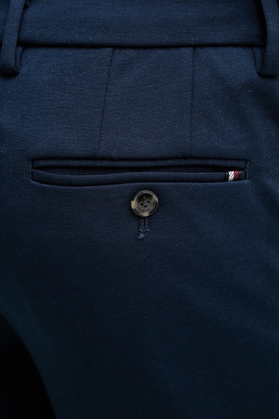 Tommy Hilfiger oblekové nohavice pánske tmavomodrá MW0MW41787