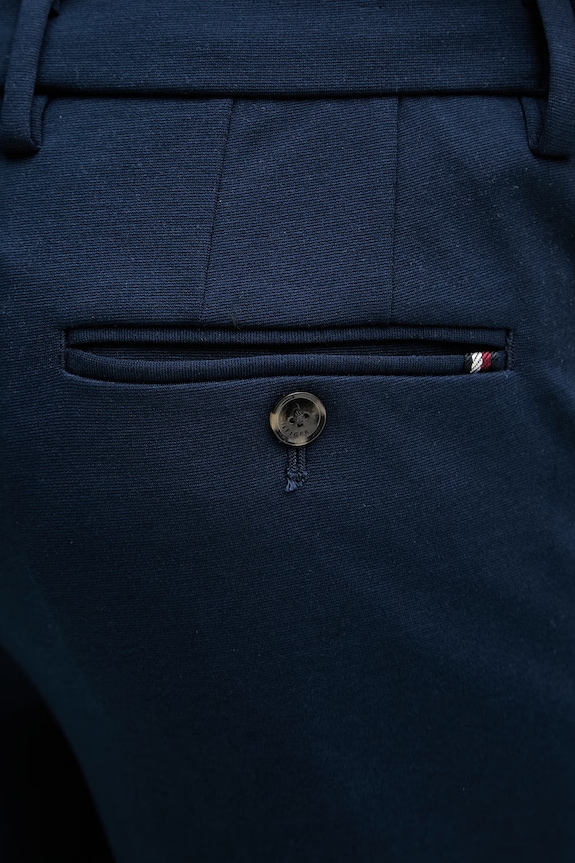 Tommy Hilfiger oblekové nohavice pánske tmavomodrá MW0MW41787