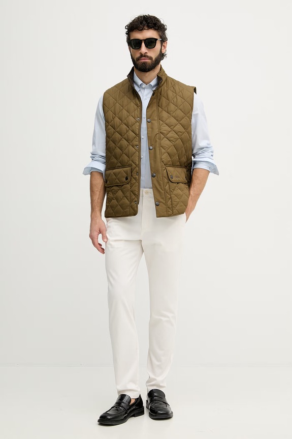Tommy Hilfiger spodnie męskie bawełniane z elastanem MW0MW40690 beżowy SS26