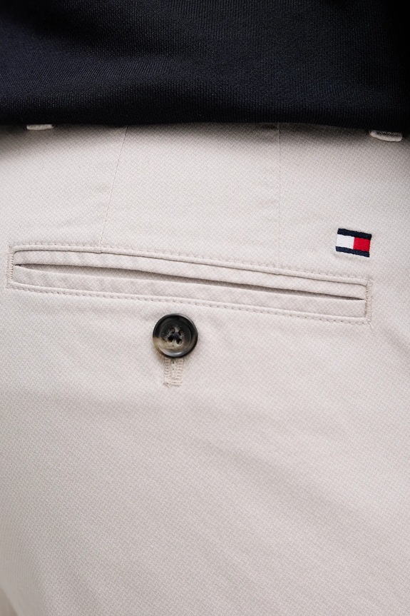 Tommy Hilfiger pantaloni chinos da uomo in cotone con elastan grigio MW0MW41923