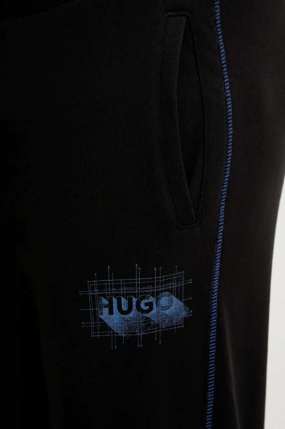 Bavlnené tepláky Hugo Blue Notharos čierna 50553508