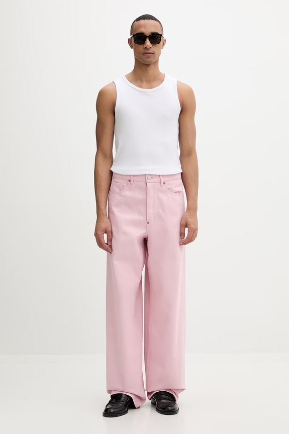 Kenzo farmernadrág férfi FG55DP4246M0 rózsaszín SS26