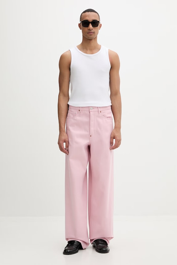 Kenzo farmernadrág férfi FG55DP4246M0 rózsaszín SS26
