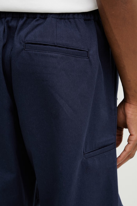 Kenzo pantaloni de bumbac bleumarin FG55PA5089OD