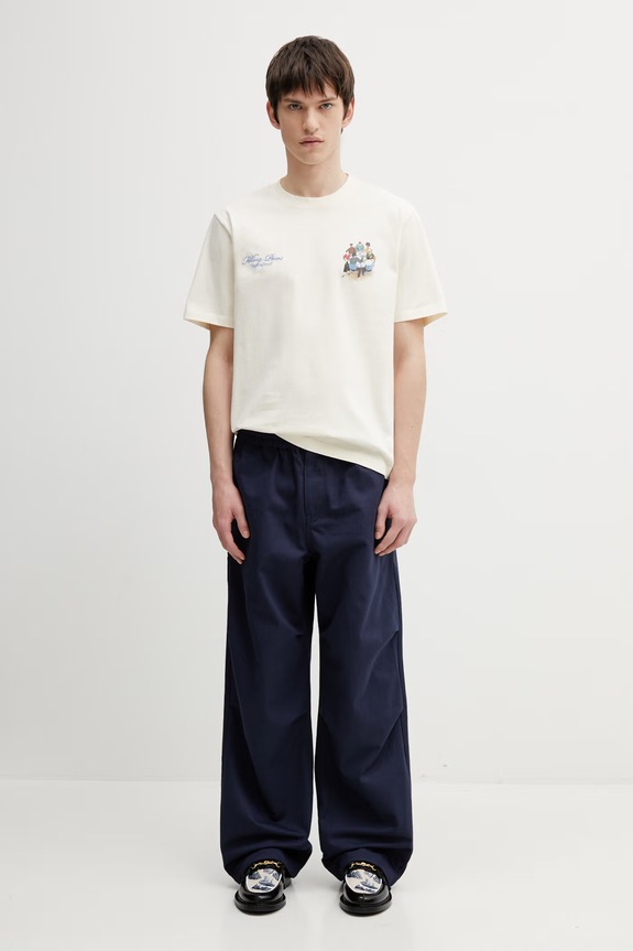 Хлопковые брюки Kenzo FG55PA5089OD тёмно-синий