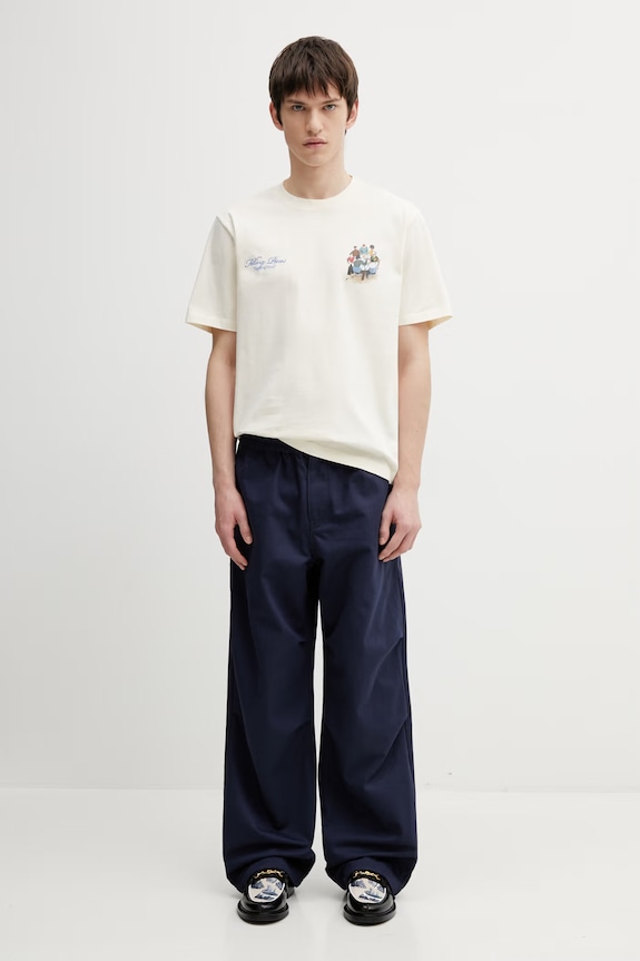 Хлопковые брюки Kenzo FG55PA5089OD тёмно-синий