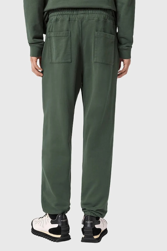 Памучен спортен панталон AllSaints M034TD зелен SS26