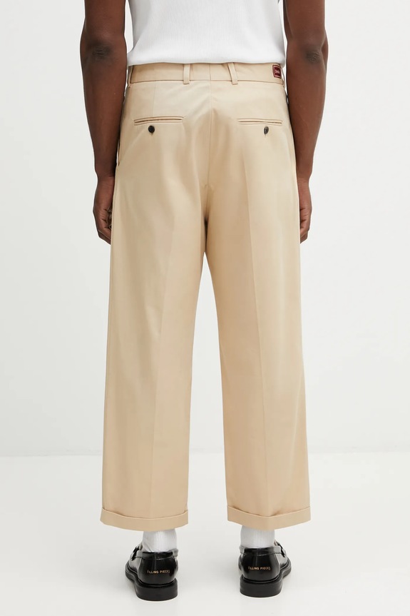 Oblečenie Nohavice Drôle de Monsieur Pantalon Cropped a Plis J.BP192.CO214.BG béžová
