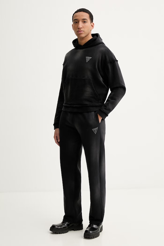 Guess Originals pantaloni de trening din bumbac M6RB66.KCPR1 negru SS26