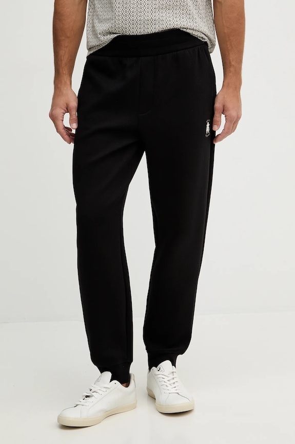 Armani Exchange pantaloni de trening tricotaj negru XM001778.AF10818
