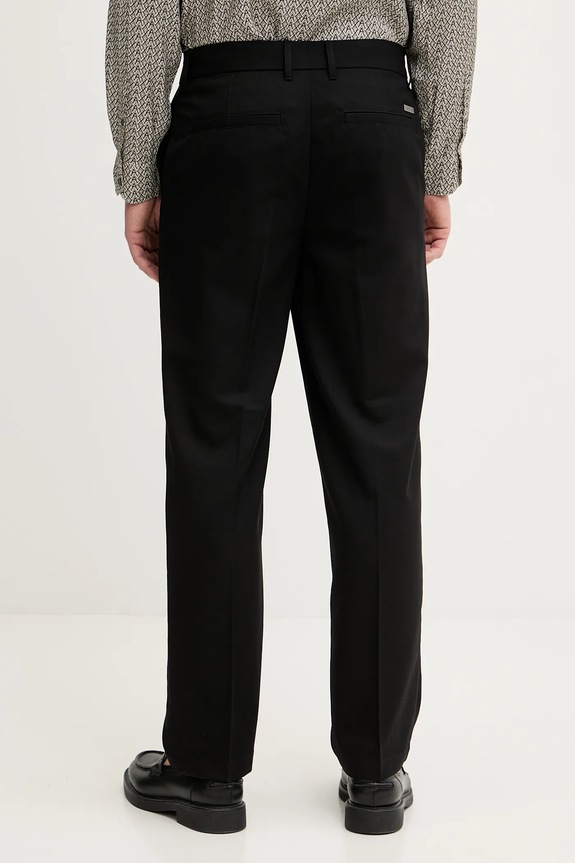 Oblečenie Nohavice s prímesou vlny Armani Exchange XM001816.AF21302 čierna