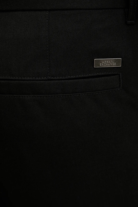 Nohavice s prímesou vlny Armani Exchange čierna XM001816.AF21302