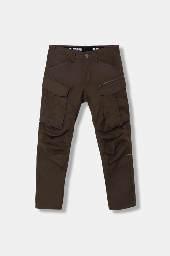 Nohavice G-Star Rovic Zip 3D Regular Tapered látka hnedá D02190.E064