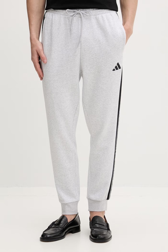 adidas spodnie dresowe męskie z bawełną Essentials szary JD1858