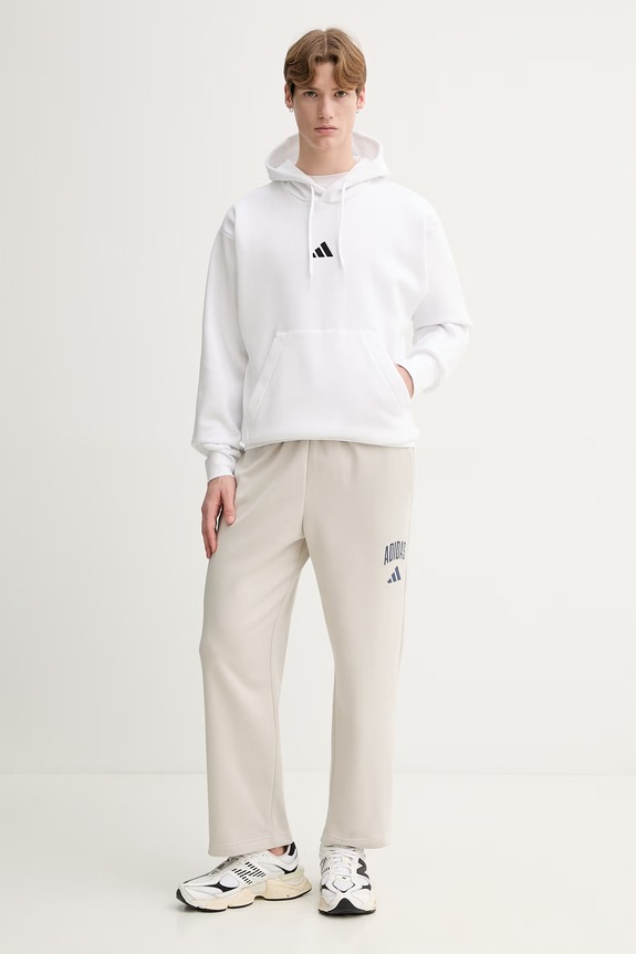 adidas spodnie dresowe Collegiate JZ0165 beżowy SS26