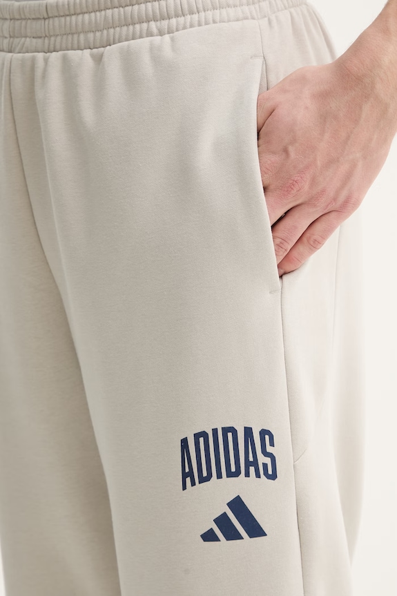adidas spodnie dresowe Collegiate beżowy JZ0165