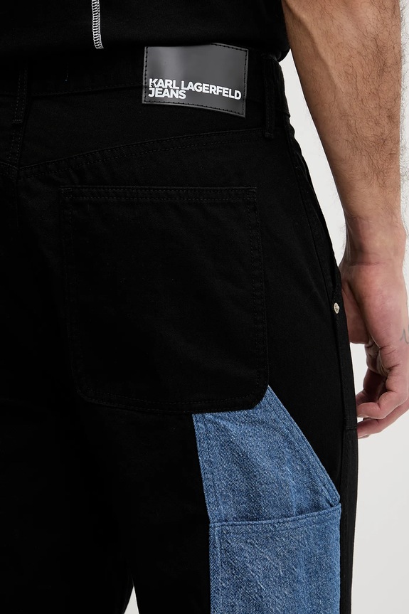 Παντελόνι Karl Lagerfeld Jeans μαύρο B1M10031