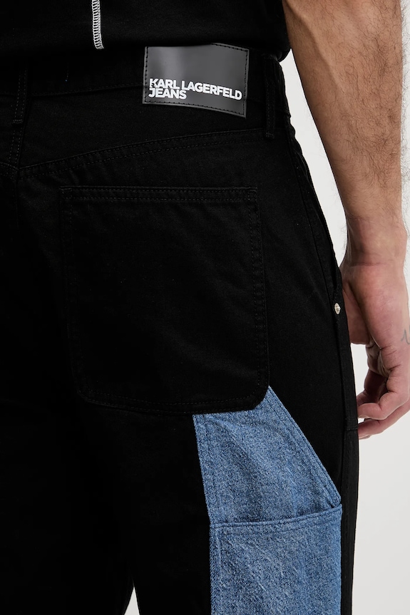 Παντελόνι Karl Lagerfeld Jeans μαύρο B1M10031