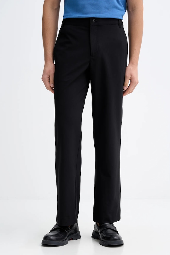 Nohavice Karl Lagerfeld Jeans látka čierna B1M10026