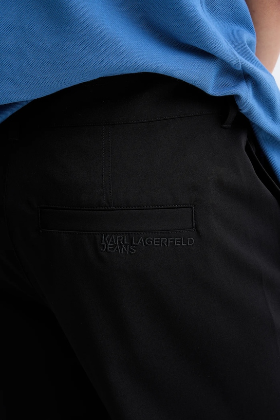 Nohavice Karl Lagerfeld Jeans čierna B1M10026