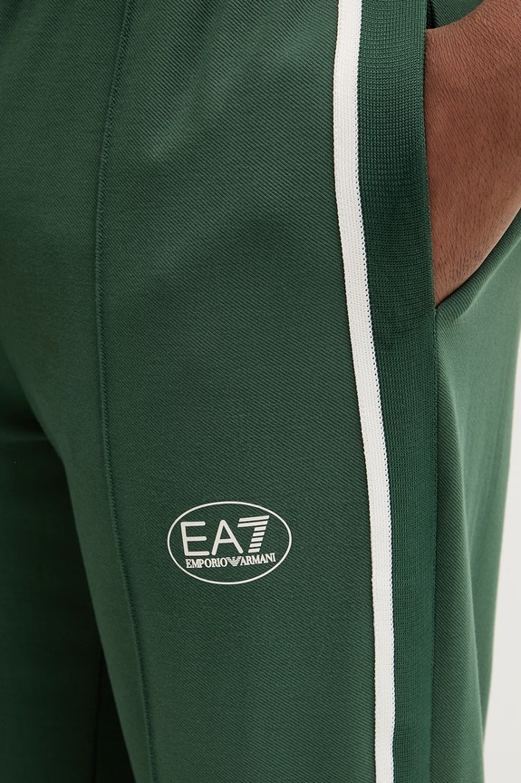 EA7 Emporio Armani pantaloni de trening verde AF13289.7M001546