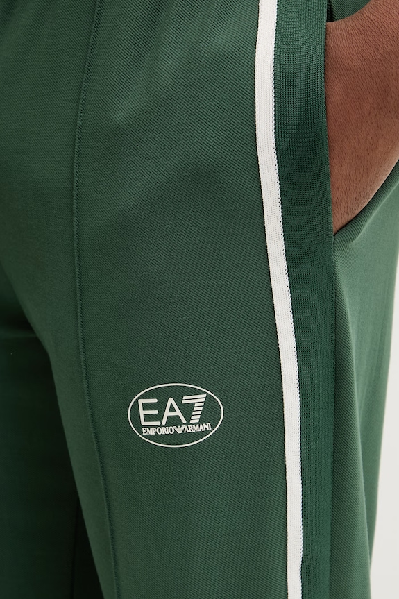 EA7 Emporio Armani pantaloni de trening verde AF13289.7M001546