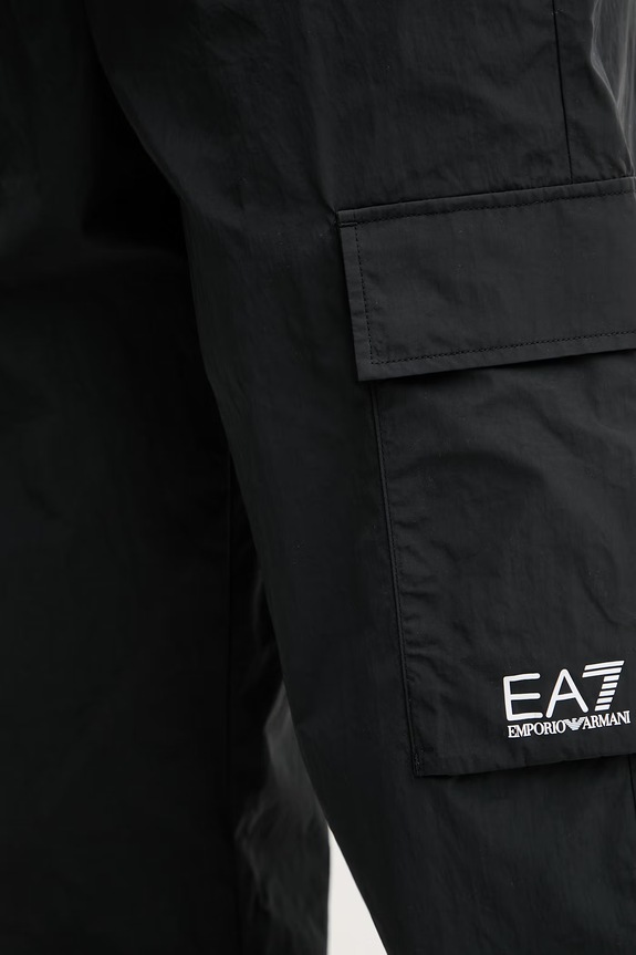 EA7 Emporio Armani Παντελόνι cargo Ανδρικό μαύρο AF13190.7M001284