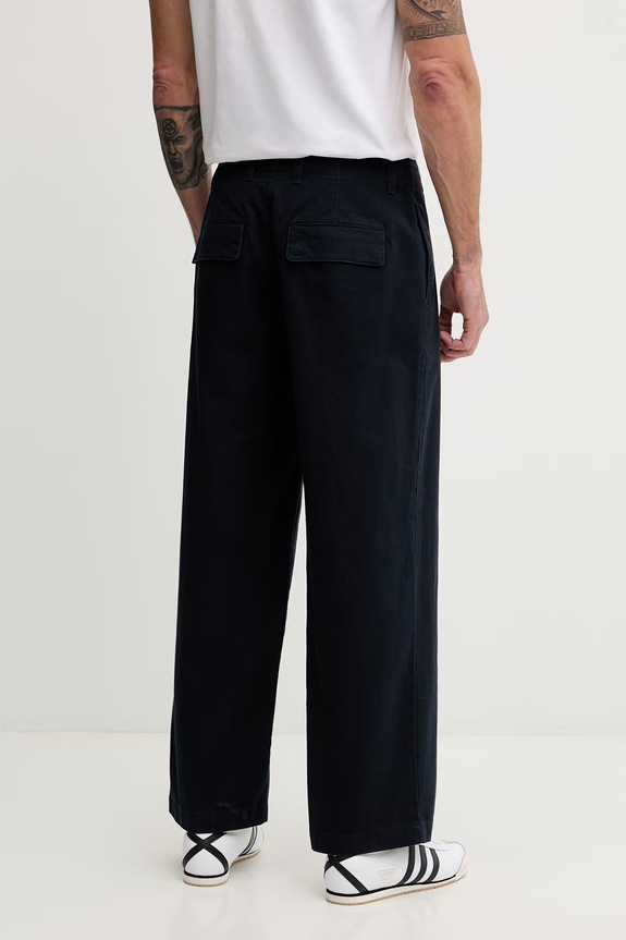 Îmbrăcăminte EA7 Emporio Armani pantaloni pentru bărbați, din bumbac AF21728.7M001551 bleumarin
