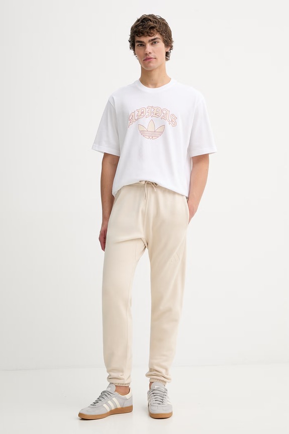 Παντελόνι φόρμας adidas KC3173 μπεζ SS26