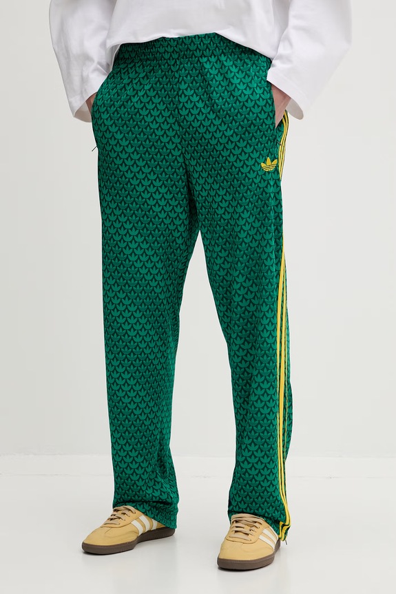 adidas Originals teplákové nohavice pánske Firebird zelená KD0396