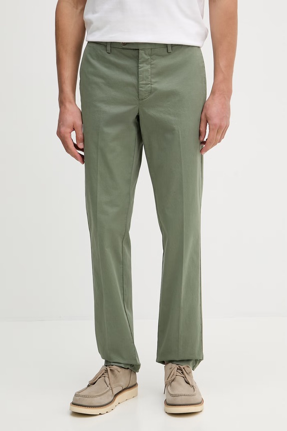 Штани Hackett London прямий зелений HM2100107R