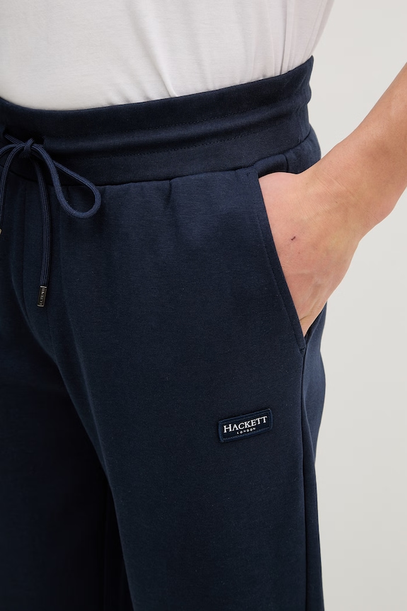 Hackett London spodnie do jogi granatowy HM5800079