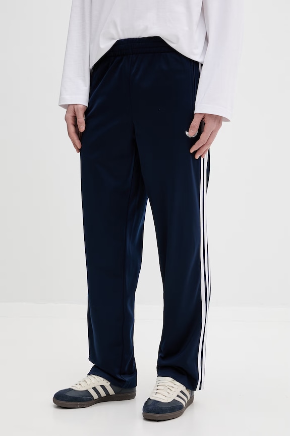 adidas Originals pantaloni de trening bărbați Firebird tricotaj bleumarin KD8316
