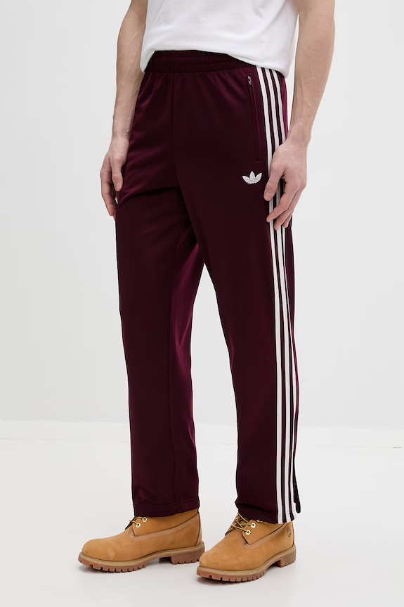 Tepláky adidas Originals Firebird pletenina burgundské KE1651