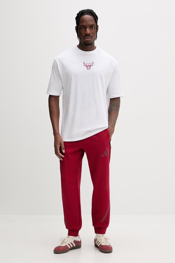 Adidas pantaloni de trening pentru bărbați, cu adaos de bumbac Z.N.E KE4685 rosu SS26