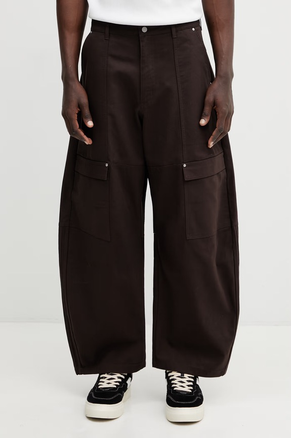 Штани adidas Originals бавовна коричневий KG6442