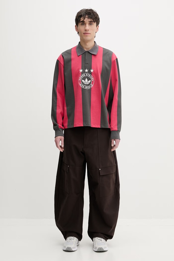 Παντελόνι adidas Originals KG6442 καφέ SS26
