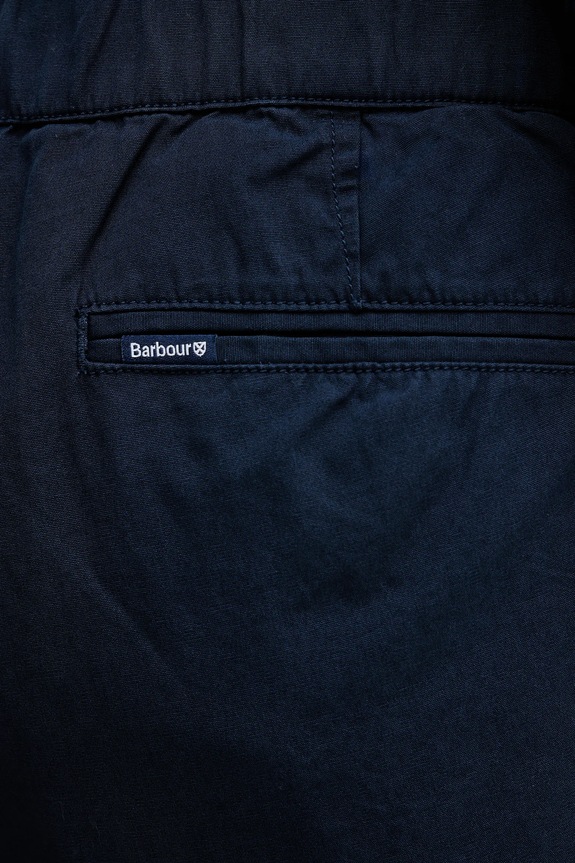 Barbour pantaloni de bumbac Cole bleumarin MTR0756