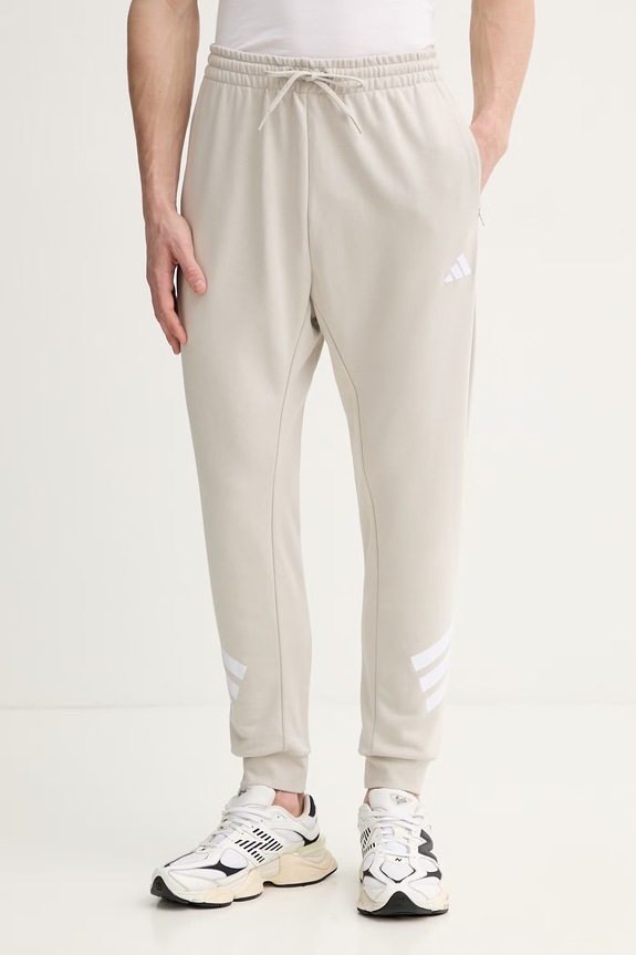 adidas spodnie dresowe dzianina beżowy KS3020