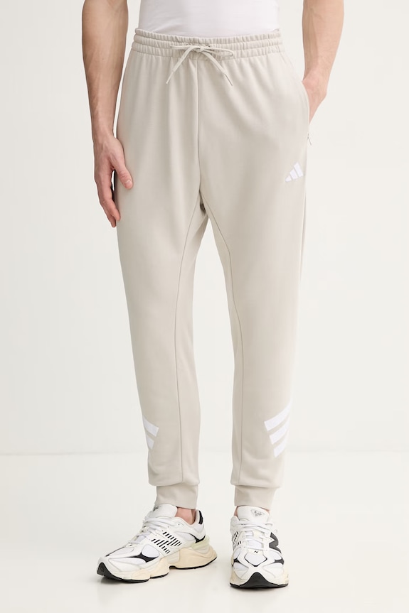 adidas spodnie dresowe dzianina beżowy KS3020