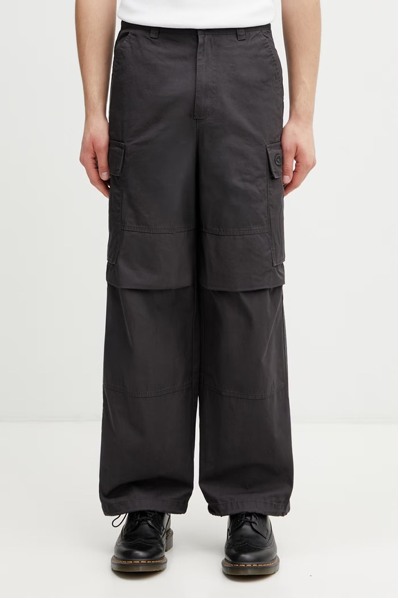 adidas Originals pantaloni cargo din bumbac pentru bărbați KS6854 gri SS26