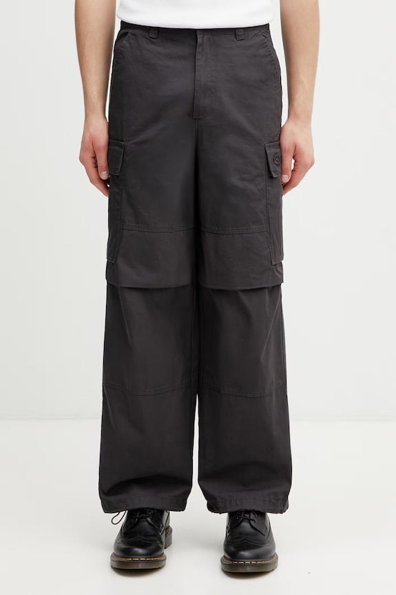 adidas Originals pantaloni cargo din bumbac pentru bărbați KS6854 gri SS26