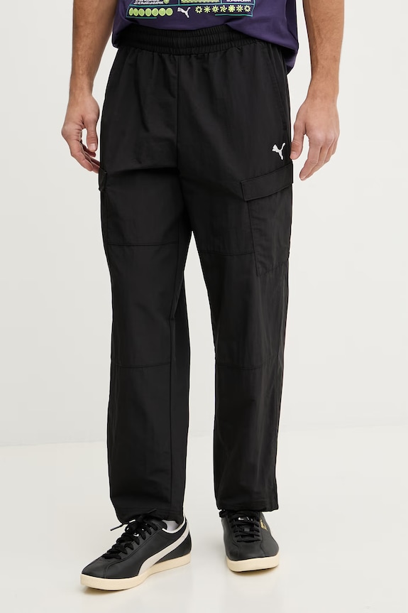 Puma spodnie Wardrobe Essential tkanina czarny 629653