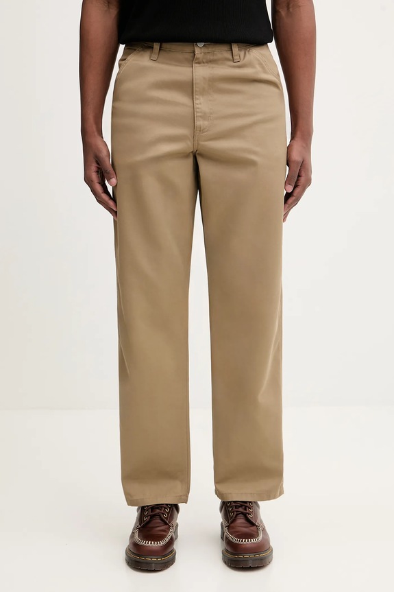 Carhartt WIP pantaloni Simple Pant panza maro I034907.8Y02