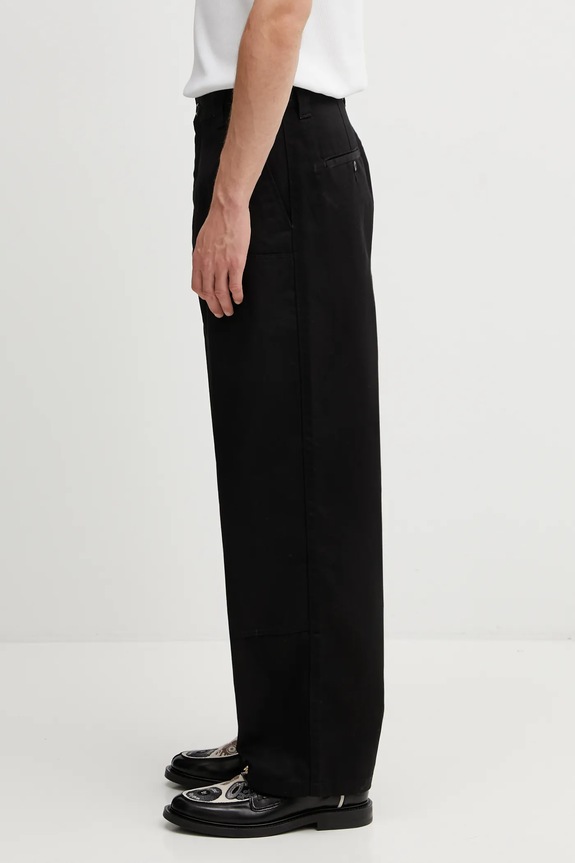 Carhartt WIP spodnie Brady Double Knee Chino Pant I036093.8902 czarny SS26