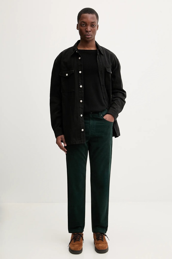 Хлопковые брюки Carhartt WIP Newel Pant I031456.3GH02 зелёный